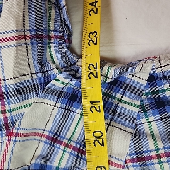 Talbots Plus Petite Women's Plaid Button Up Shirt Metallic Threads 1XP - Picture 6 of 8
